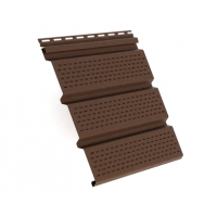 Софит коричневый полностью перфорированный Софит коричневый полностью перфорированный