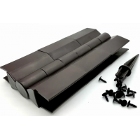 Угол поворотный от 60° до 180° пластик для доски 225х25-30 из ДПК Коричневый Угол поворотный от 60° до 180° пластик для доски 225х25-30 из ДПК Коричневый