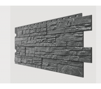 Фасадные панели (цокольный сайдинг) , Stein (песчаник), Антрацит от производителя  Docke по цене 670 р