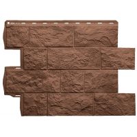 Фасадная панель Туф ЭКО Терракотовый