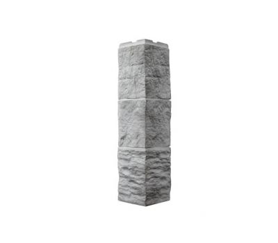 Угол Туф 3D -  Светло- серый от производителя  Фасайдинг Дачный по цене 530 р