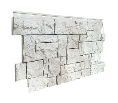 Фасадные панели (цокольный сайдинг) коллекция камень дикий - Жемчужный от производителя Fineber по цене 740 р Фасадные панели (цокольный сайдинг) коллекция камень дикий - Жемчужный от производителя Fineber по цене 740 р