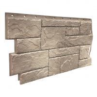 Фасадные панели (цокольный сайдинг) коллекция Камень Природный - Песочный Фасадные панели (цокольный сайдинг) коллекция Камень Природный - Песочный