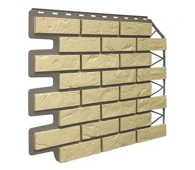 Фасадные панели Кирпич Баварский - Песочный от производителя Fineber по цене 590 р Фасадные панели Кирпич Баварский - Песочный от производителя Fineber по цене 590 р