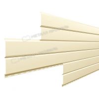 Металлический сайдинг Lбрус-15х240 (ПЭП-01-1015-0.45) Светлая слоновая кость Металлический сайдинг Lбрус-15х240 (ПЭП-01-1015-0.45) Светлая слоновая кость