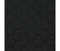 Гибкая черепица Шестигранник Чёрный Гибкая черепица Шестигранник Чёрный