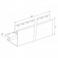 Внешний угол для винилового сайдинга VOX Standart Внешний угол для винилового сайдинга VOX Standart