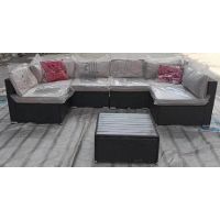 Трансформер-Диван модульный плетеный из иск. ротанга YR822D Brown/Beige Трансформер-Диван модульный плетеный из иск. ротанга YR822D Brown/Beige