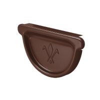 Заглушка универсальная с резиновым уплотнителем RAL 8017 Тёмно Коричневый 150/100