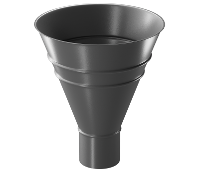 Воронка водосборная круглая ГРАФИТ (RAL 7024) от производителя Docke по цене 3 319 р Воронка водосборная круглая ГРАФИТ (RAL 7024) от производителя Docke по цене 3 319 р