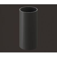 Труба для водостока 1 м Lux ПВХ Графит Труба для водостока 1 м Lux ПВХ Графит